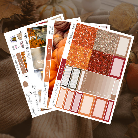 90's Fall Day MINI Sticker Kit 2024