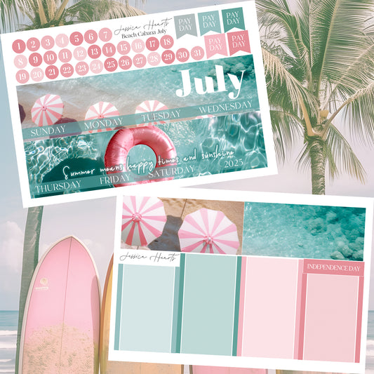 Beach Cabana July 2025 Monthly Kit