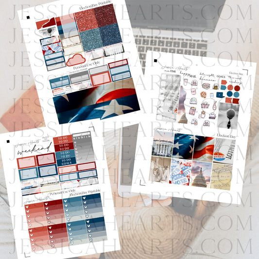 Election Day Printable Sticker Kit (Download) (Copy)