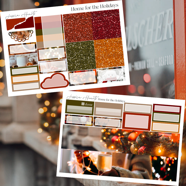 Home for the Holidays Weekly Sticker Kit