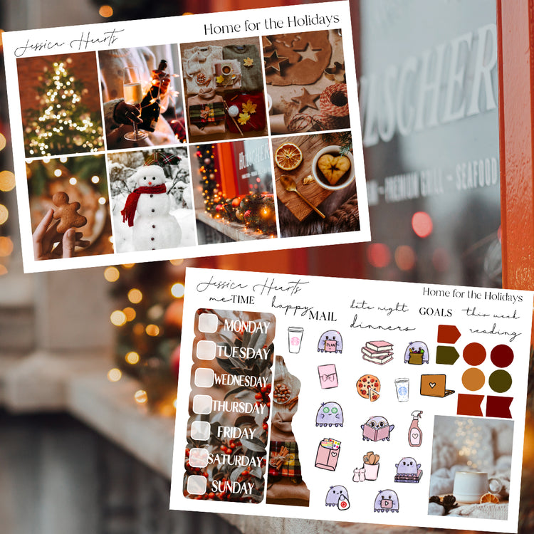 Home for the Holidays Weekly Sticker Kit