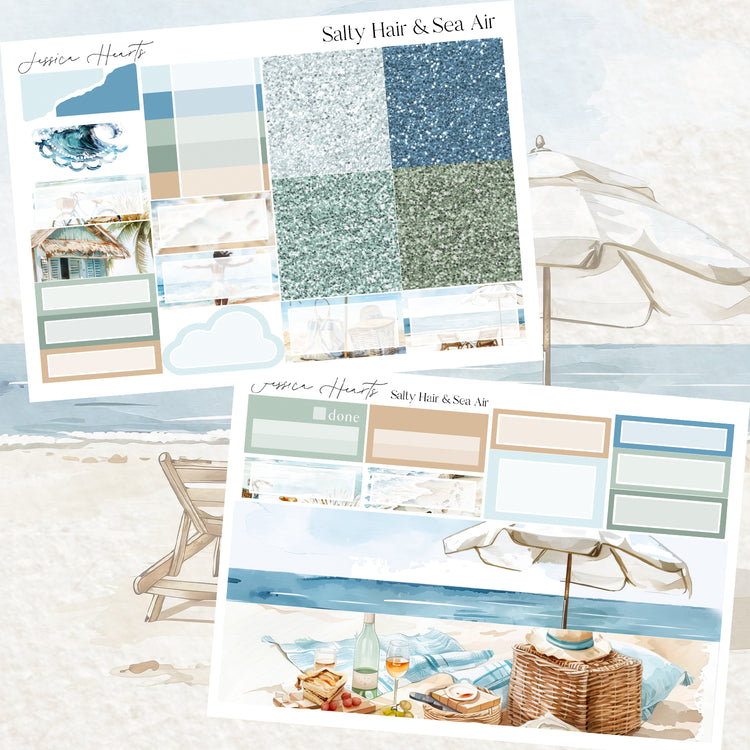 Salty Hair & Sea Air Weekly Sticker Kit