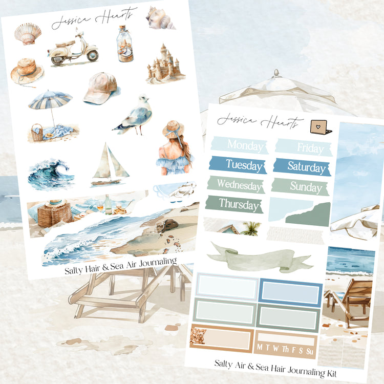 Salty Hair & Sea Air Journaling Kit