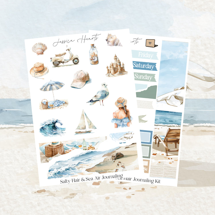 Salty Hair & Sea Air Journaling Kit