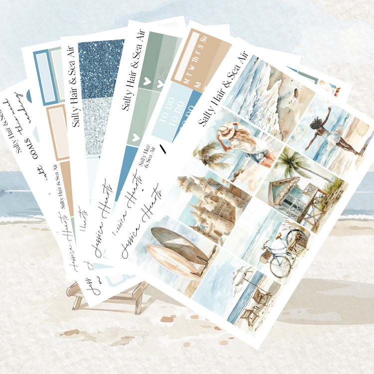 Salty Hair & Sea Air Weekly Sticker Kit