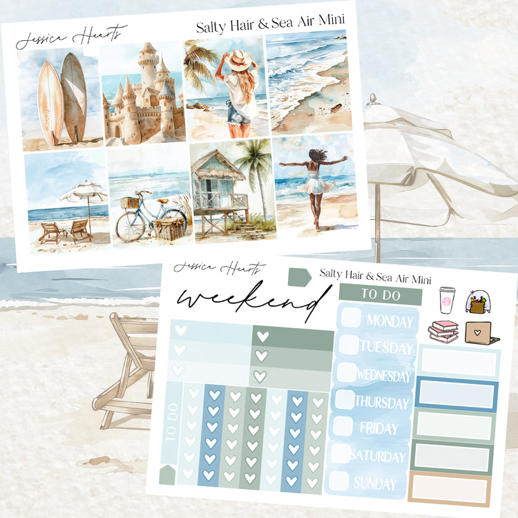 Salty Hair & Sea Air MINI Sticker Kit