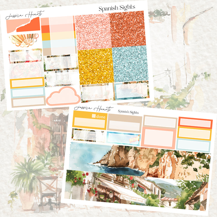 Spanish Sights Weekly Sticker Kit