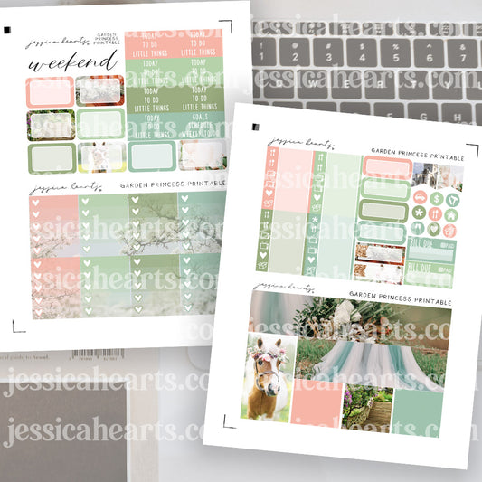 Boho Chic Journal Kit Printable Planner Stickers — Sunflower Child